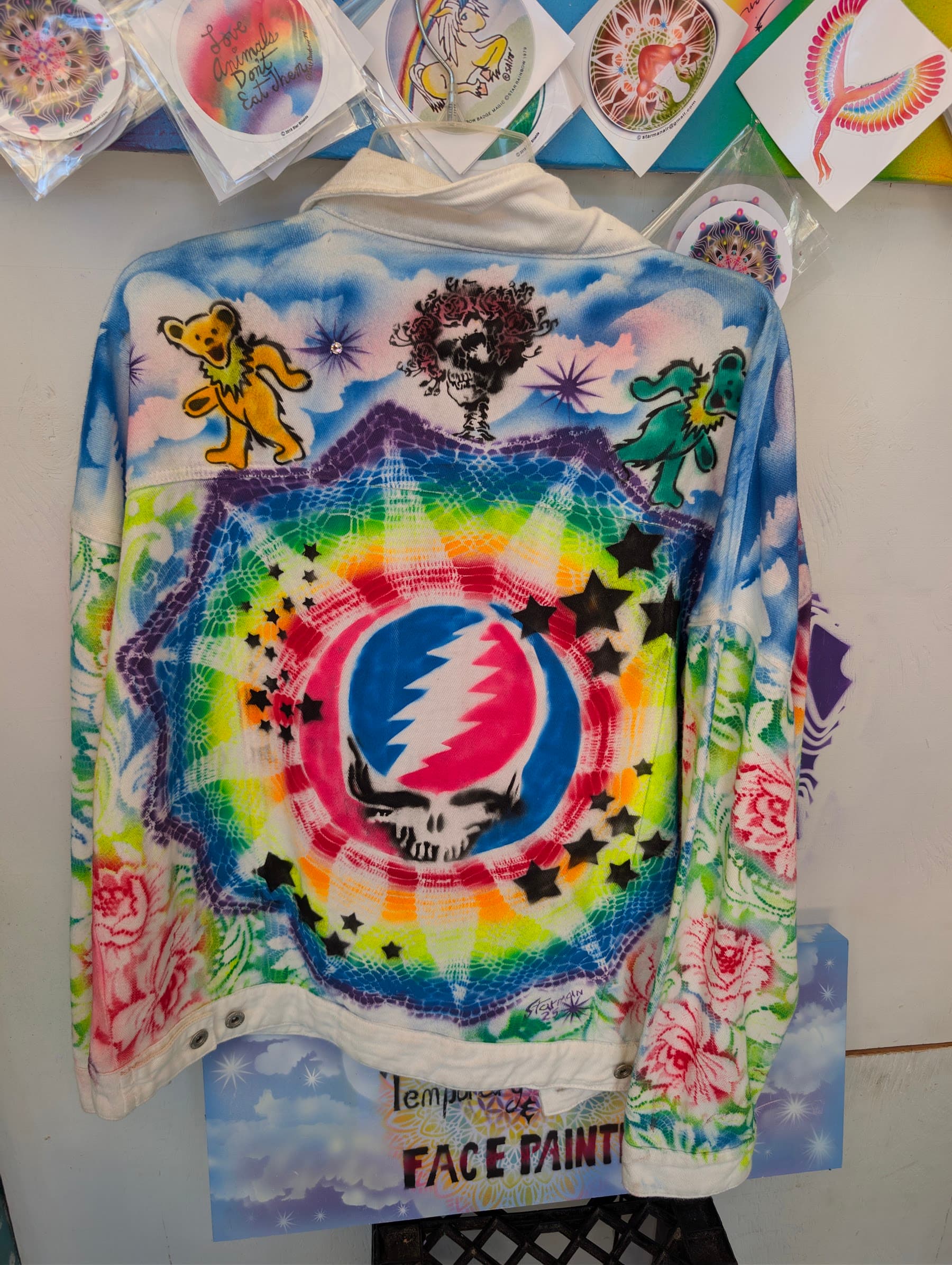 Hand-painted Grateful Dead shirt